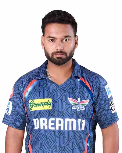 Rishabh Pant wears the new LSG jersey for IPL 2025 Rishabh Pant wears the new LSG jersey for IPL 2025